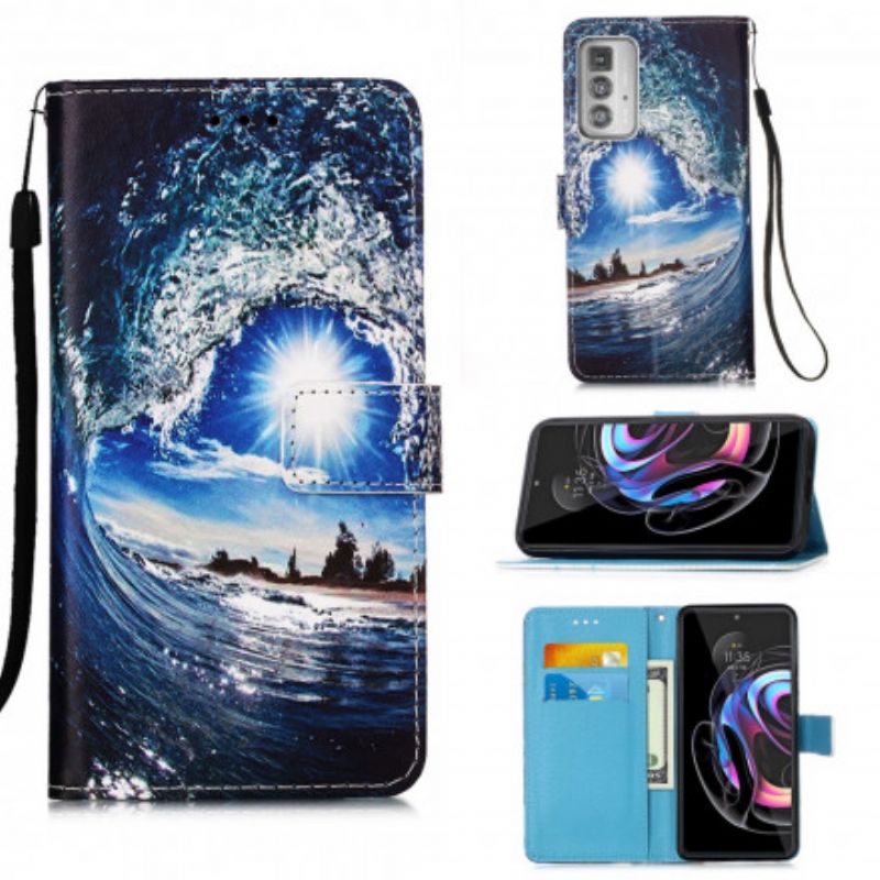 Folio Deksel Motorola Edge 20 Pro Elsker The Wave