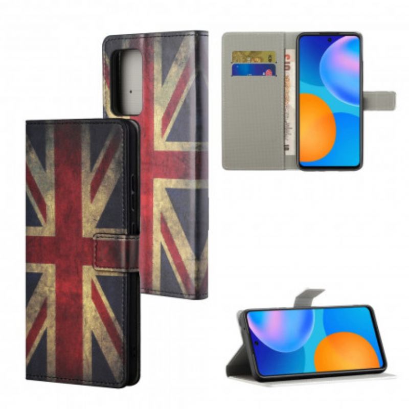 Folio Deksel Motorola Edge 20 Pro Englands Flagg Beskyttelse Deksel