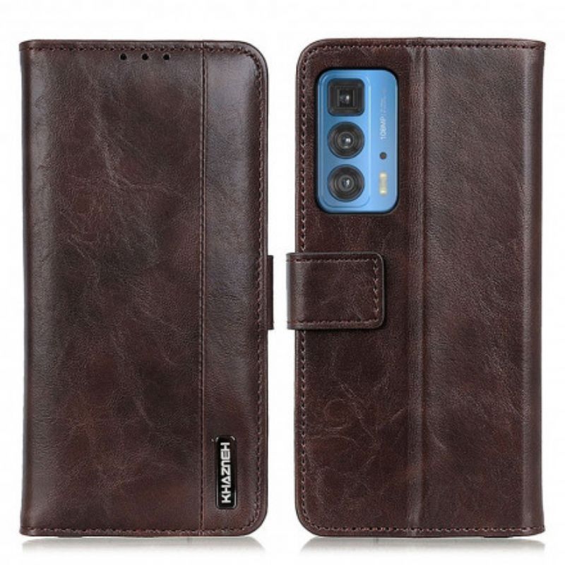 Folio Deksel Motorola Edge 20 Pro Khazneh Elegance Leather Style