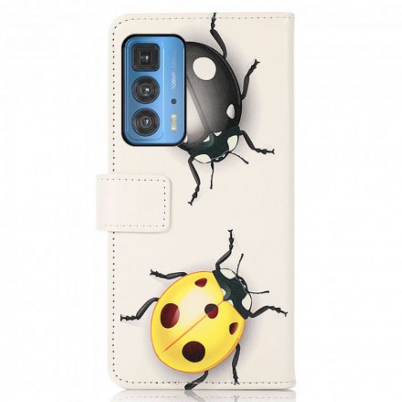 Folio Deksel Motorola Edge 20 Pro Ladybugs