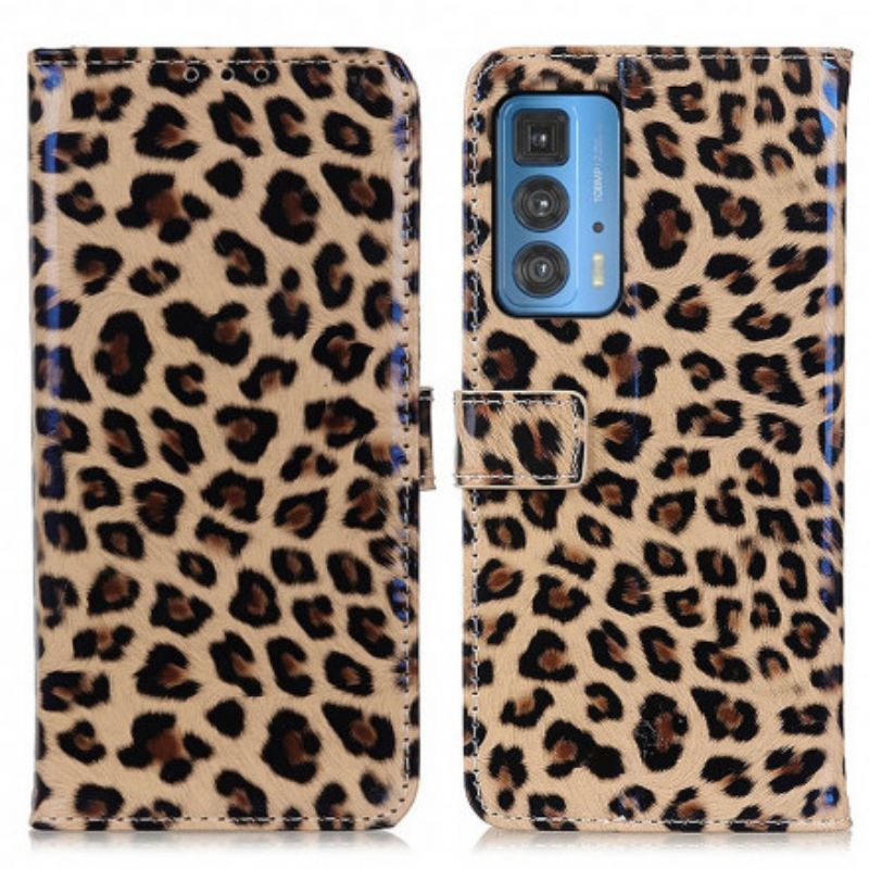 Folio Deksel Motorola Edge 20 Pro Leopard