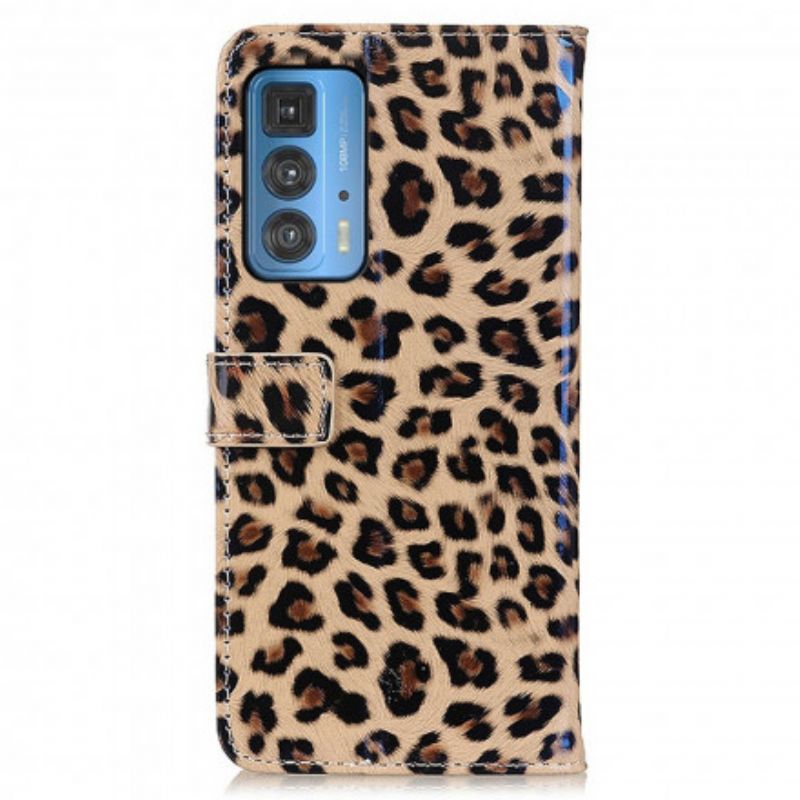 Folio Deksel Motorola Edge 20 Pro Leopard