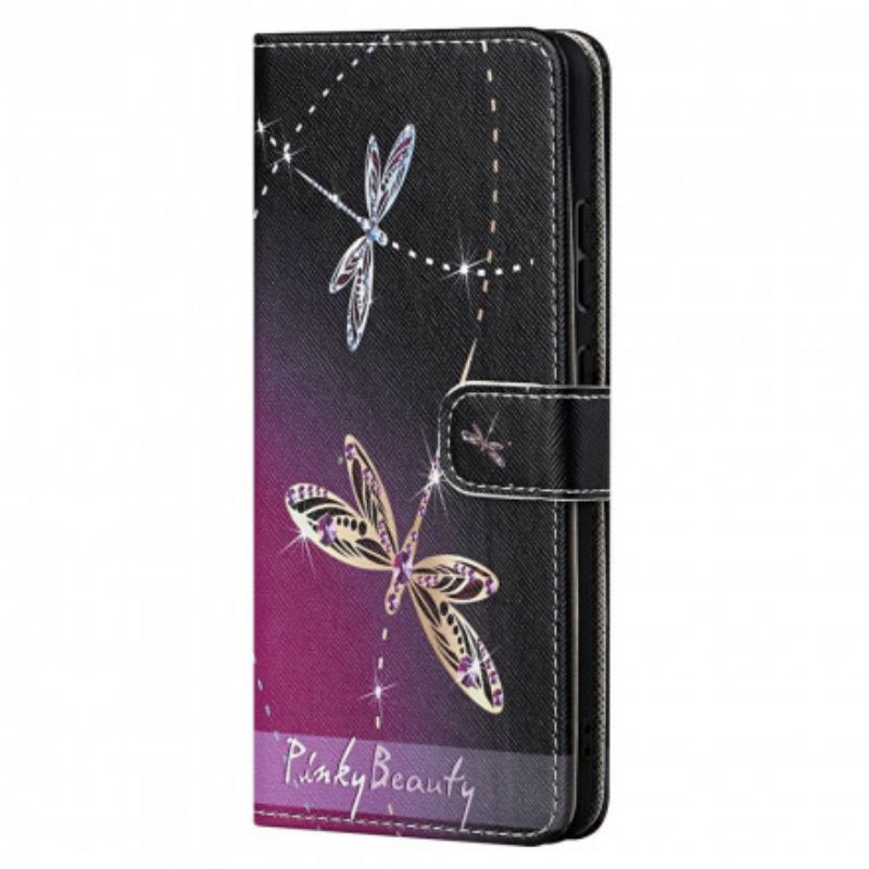 Folio Deksel Motorola Edge 20 Pro Thong Dragonflies