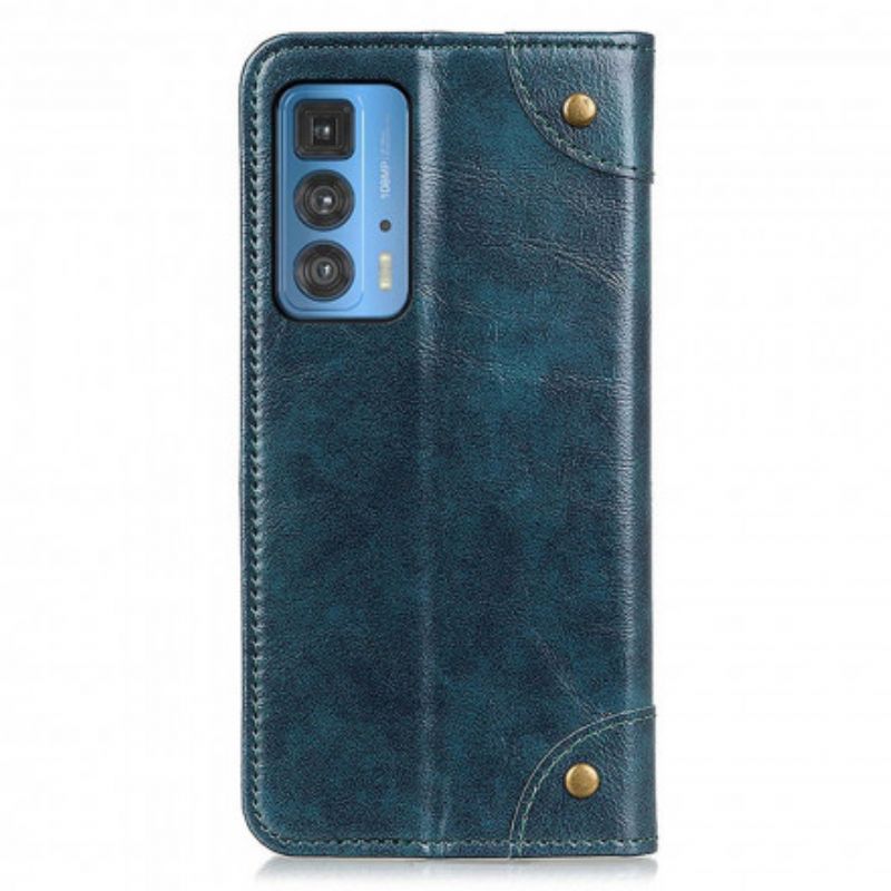 Folio Deksel Motorola Edge 20 Pro Vintage Skinnnagler