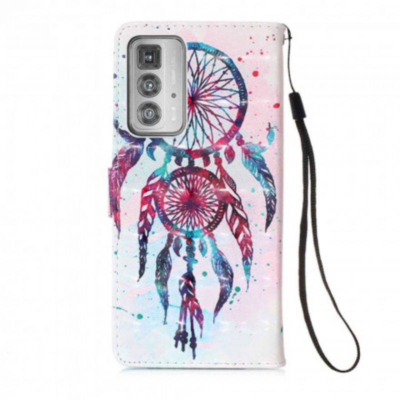 Folio Deksel Motorola Edge 20 Pro Watercolor Dream Catcher