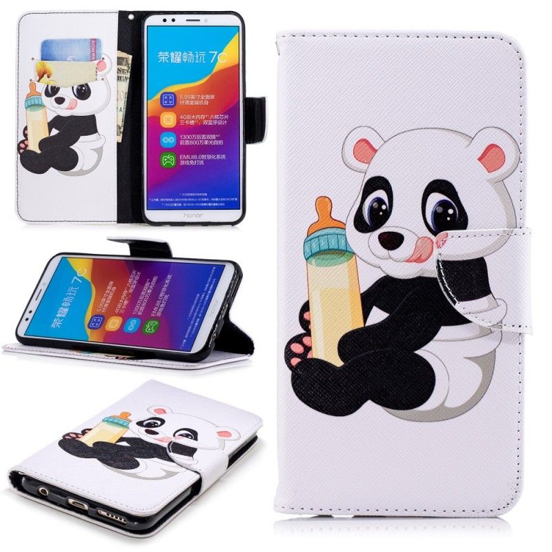 Folio Deksel for Honor 7C Babypanda