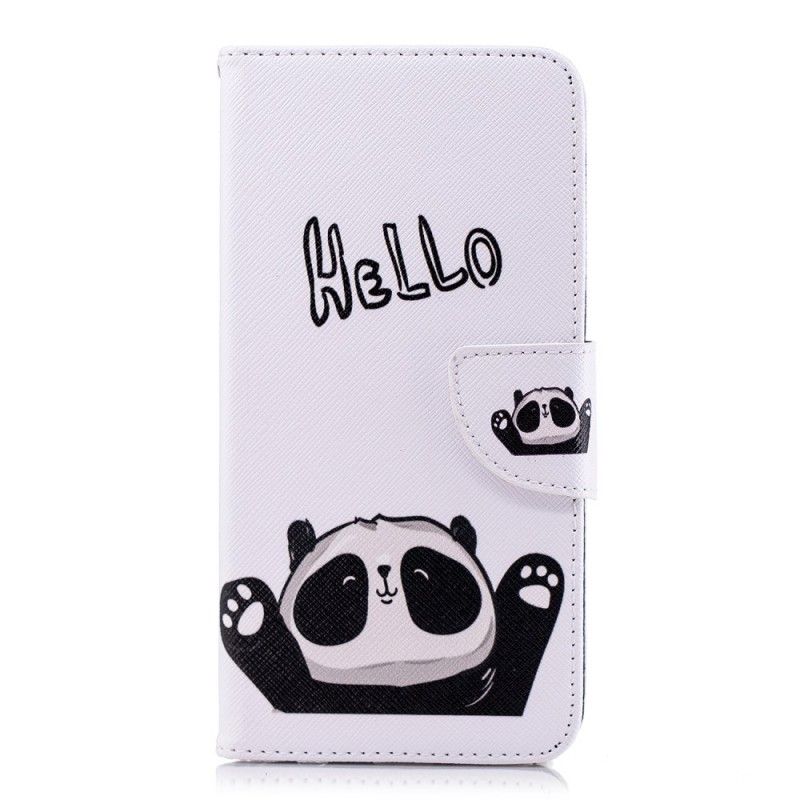 Lærdeksel Folio Deksel Honor 7C Hallo Panda