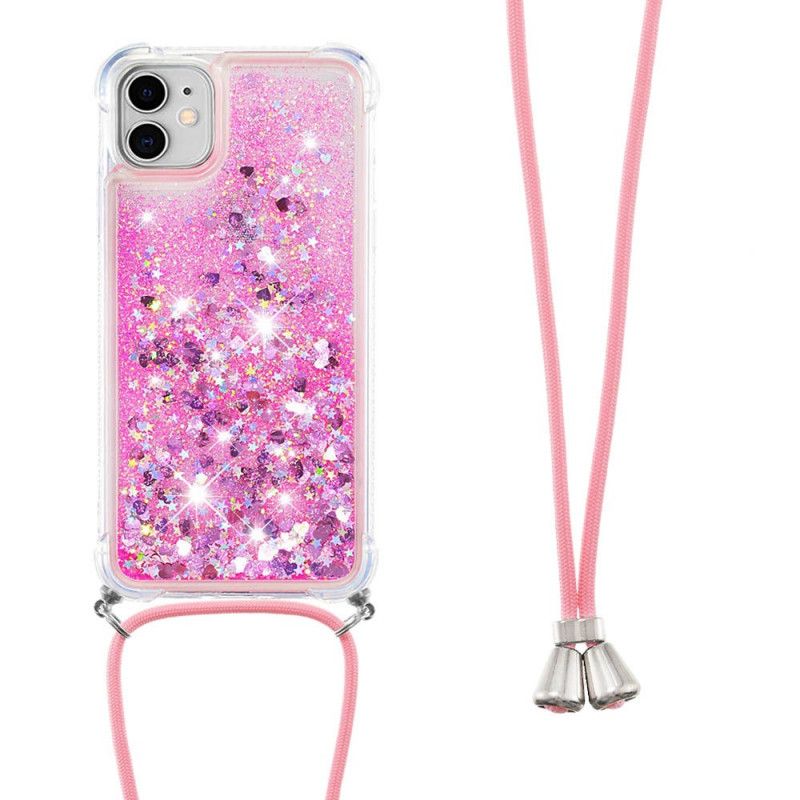 Iphone 11 Glitter And Cord Case