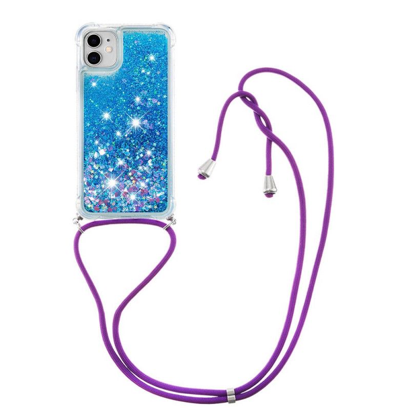 Iphone 11 Glitter And Cord Case