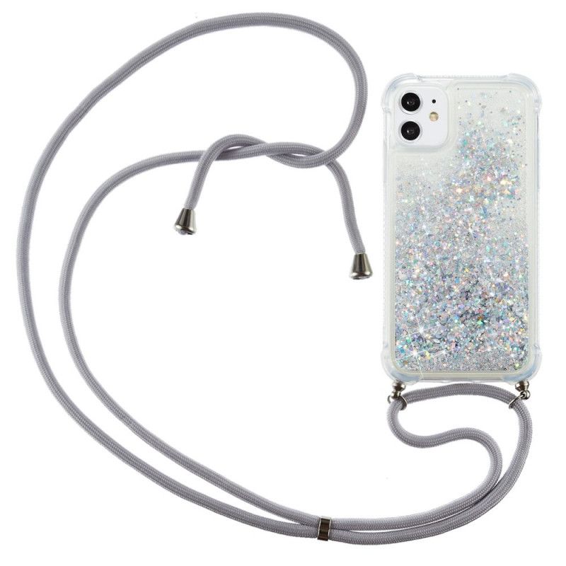 Iphone 11 Glitterveske Med Ledning