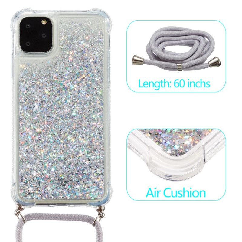 Iphone 11 Pro Glitter And Cord Case