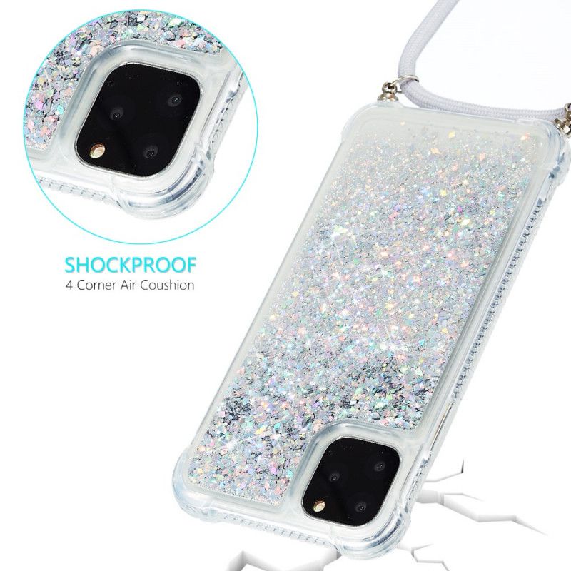 Iphone 11 Pro Glitter And Cord Case