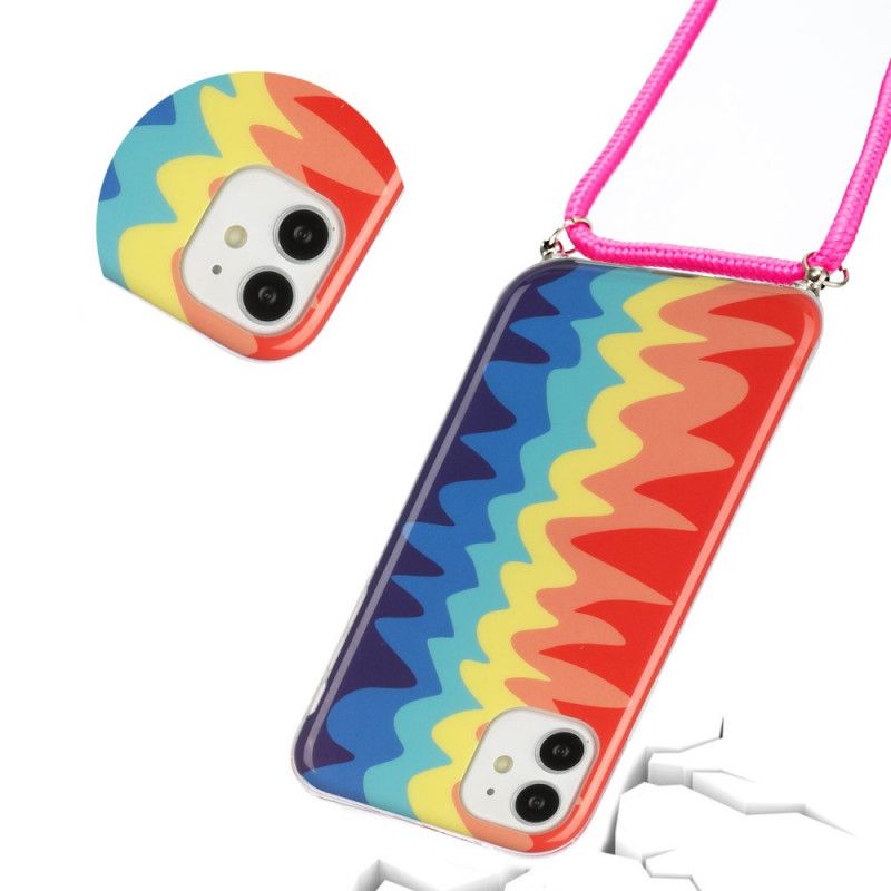 Rainbow Cord Iphone 11-Deksel