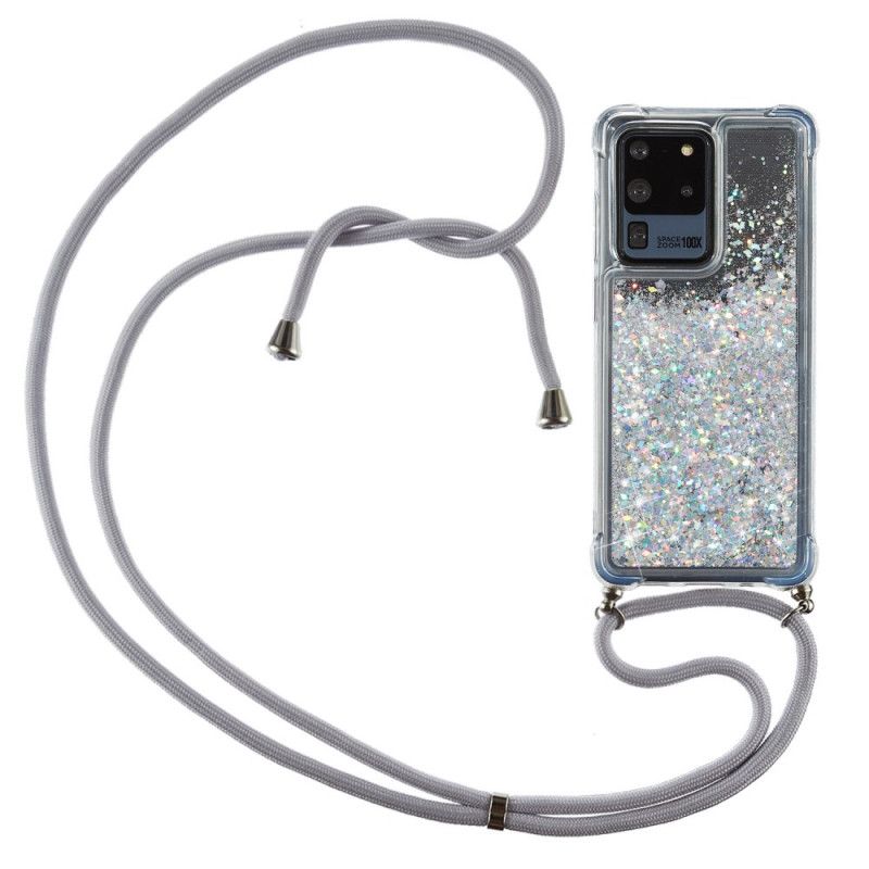 Samsung Galaxy S20 Ultra Glitter Deksel Med Ledning