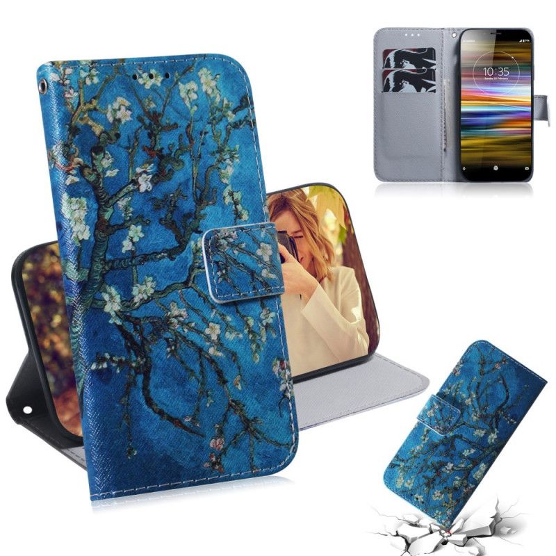 Folio Deksel Sony Xperia L3 Blomstrende Grener Beskyttelse