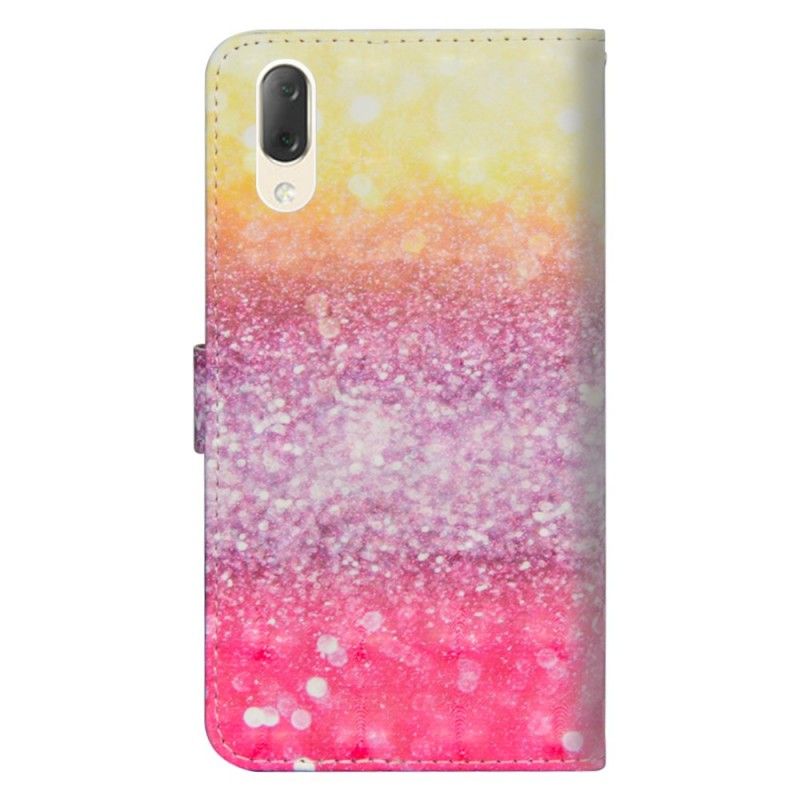 Folio Deksel Sony Xperia L3 Gradient Magenta Glitter