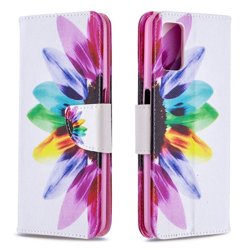 Folio Deksel for Oppo A72 Akvarellblomst