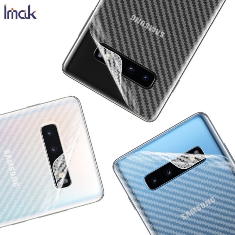 Bakre Beskyttelsesfilm Samsung Galaxy S10 Plus Carbon Imak