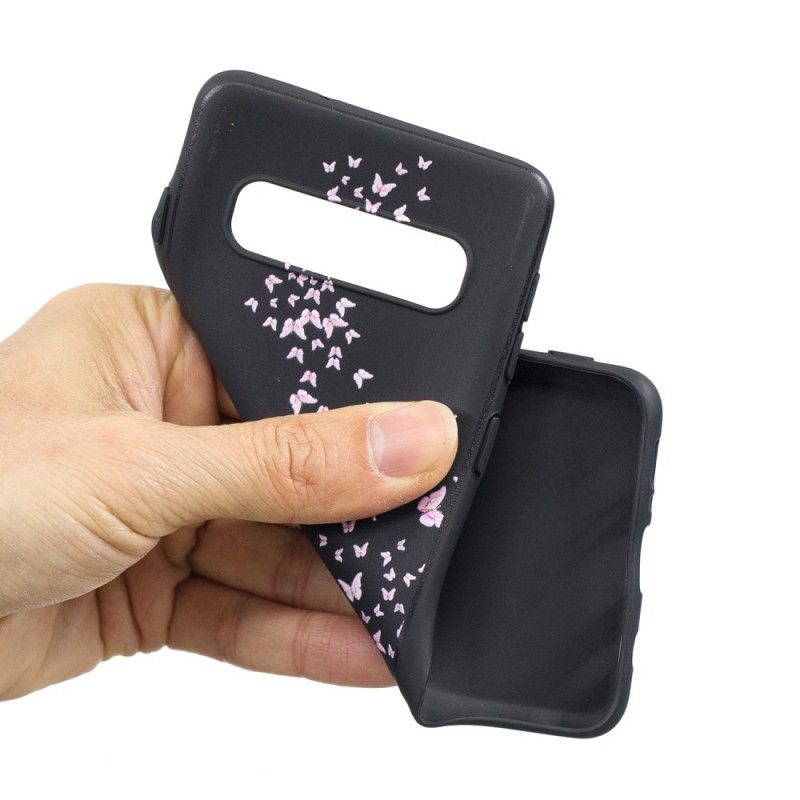 Deksel for Samsung Galaxy S10 Plus Kvinne Med Et Blomsterhode