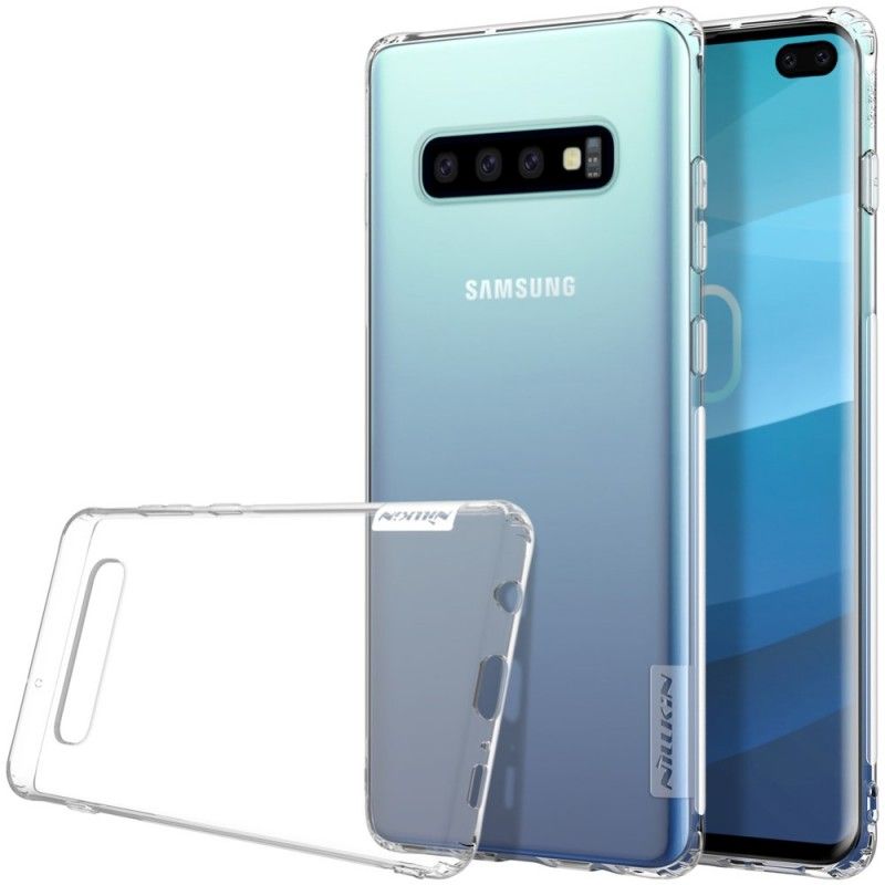 Deksel Samsung Galaxy S10 Plus Hvit Mobildeksel Gjennomsiktig Nillkin