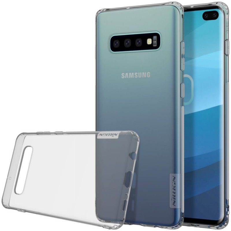 Deksel Samsung Galaxy S10 Plus Hvit Mobildeksel Gjennomsiktig Nillkin