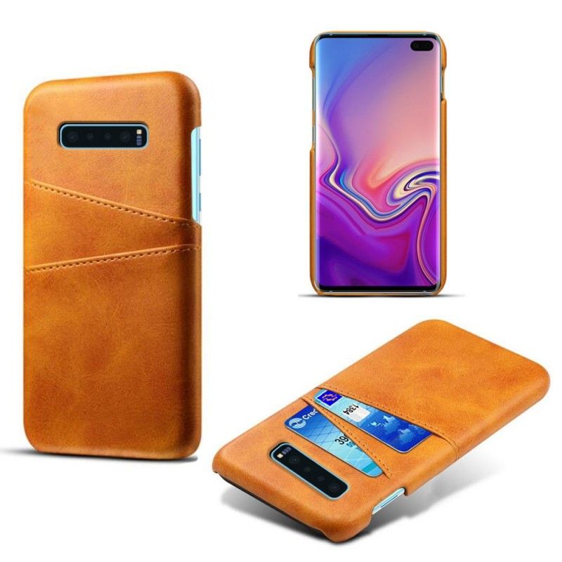 Deksel Samsung Galaxy S10 Plus Svart Kortholder