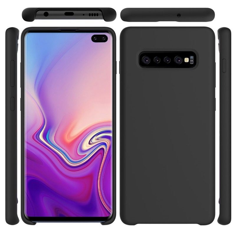 Deksel Samsung Galaxy S10 Plus Svart Silikon