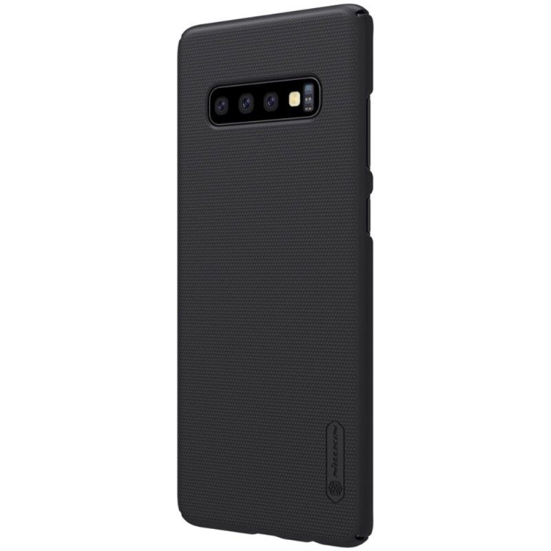 Deksel Samsung Galaxy S10 Plus Svart Stiv Frostet Nillkin