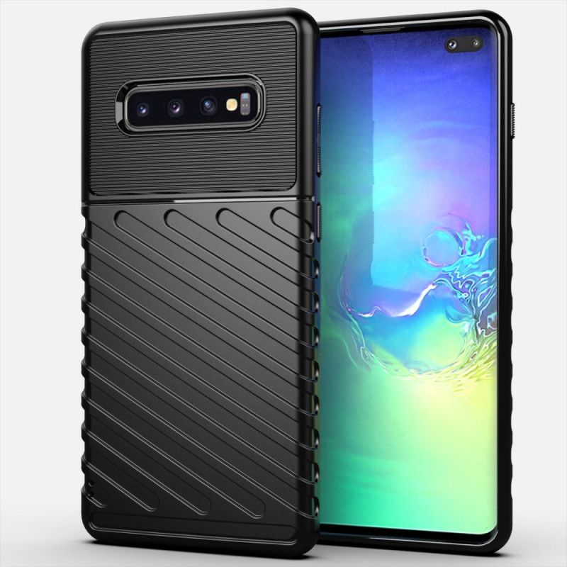 Deksel Samsung Galaxy S10 Plus Svart Torden-Serien