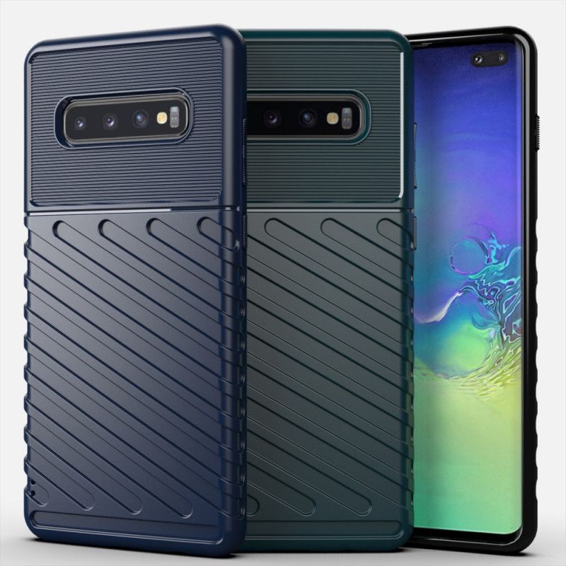 Deksel Samsung Galaxy S10 Plus Svart Torden-Serien