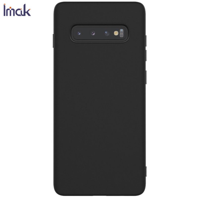 Deksel Samsung Galaxy S10 Plus Svart Uc-1-Serien Silikonmatte Imak