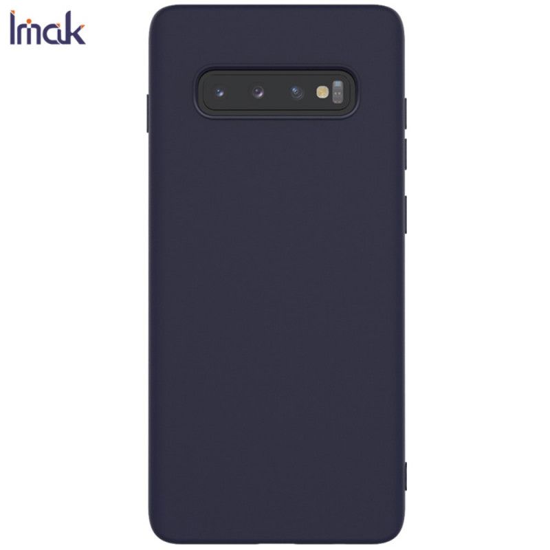 Deksel Samsung Galaxy S10 Plus Svart Uc-1-Serien Silikonmatte Imak