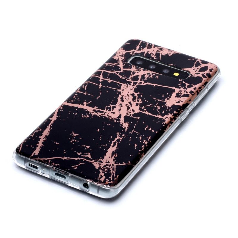 Deksel Samsung Galaxy S10 Plus Svart Ultra Designer Marmor