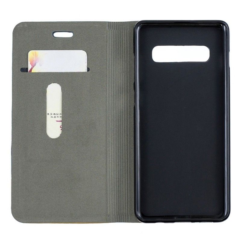 Folio Deksel for Samsung Galaxy S10 Plus Spalteduk