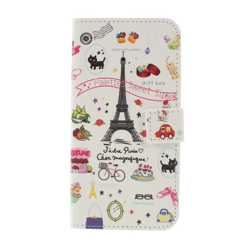 Lærdeksel Folio Deksel Samsung Galaxy S10 Plus Jeg Elsker Paris