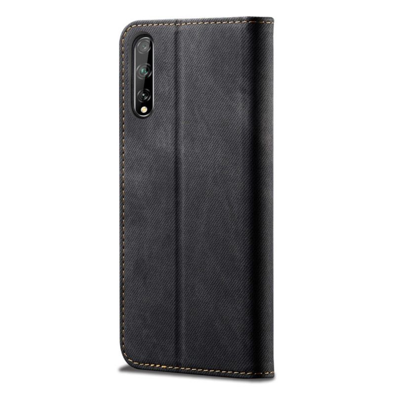 Folio Deksel Huawei P Smart S Svart Jeansstoff