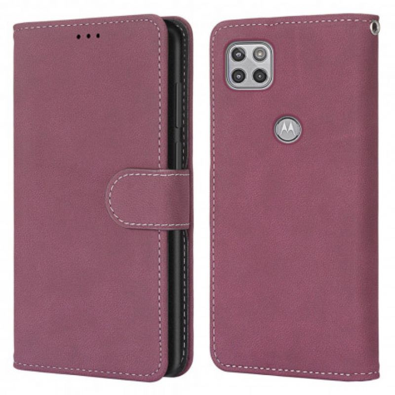 Folio Deksel Moto G 5g Style Leather Vintage Couture