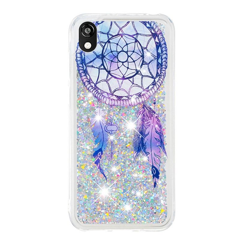 Deksel Huawei Y5 2019 Mobildeksel Blue Glitter Dreamcatcher