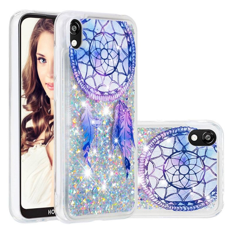 Deksel Huawei Y5 2019 Mobildeksel Blue Glitter Dreamcatcher