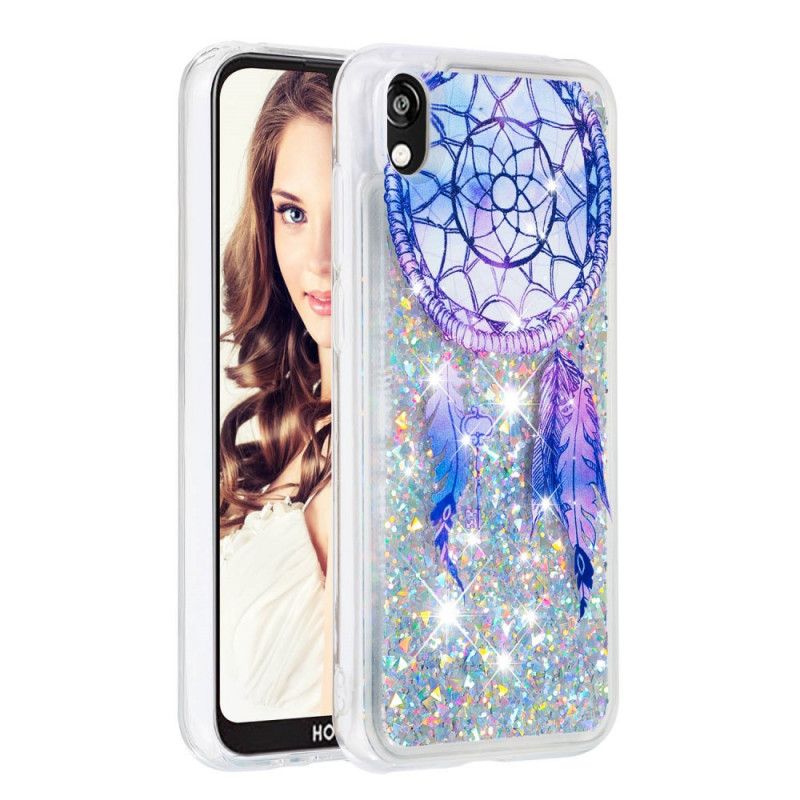 Deksel Huawei Y5 2019 Mobildeksel Blue Glitter Dreamcatcher