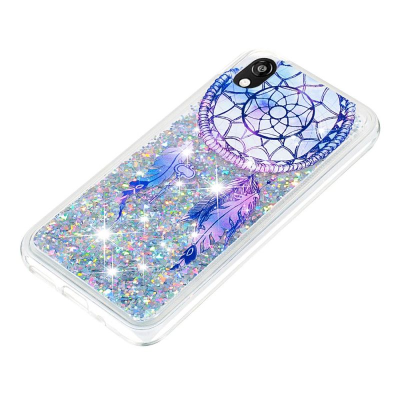 Deksel Huawei Y5 2019 Mobildeksel Blue Glitter Dreamcatcher