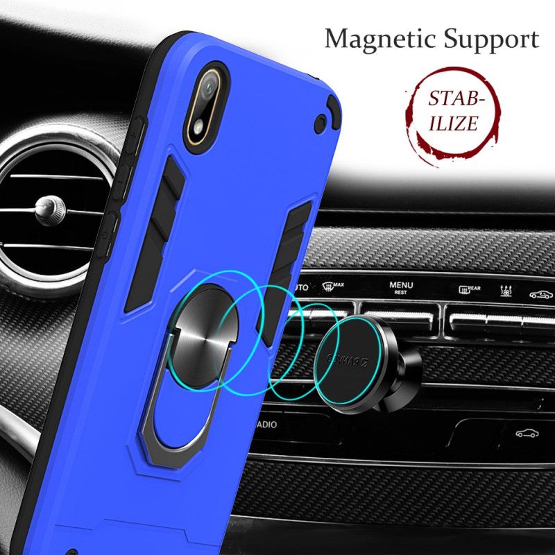 Deksel Huawei Y5 2019 Svart Premium Support Ring Anti-fall