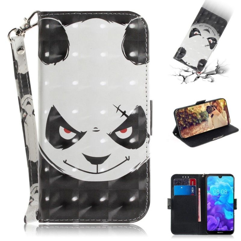 Folio Deksel Huawei Y5 2019 Sint Panda Med Tanga