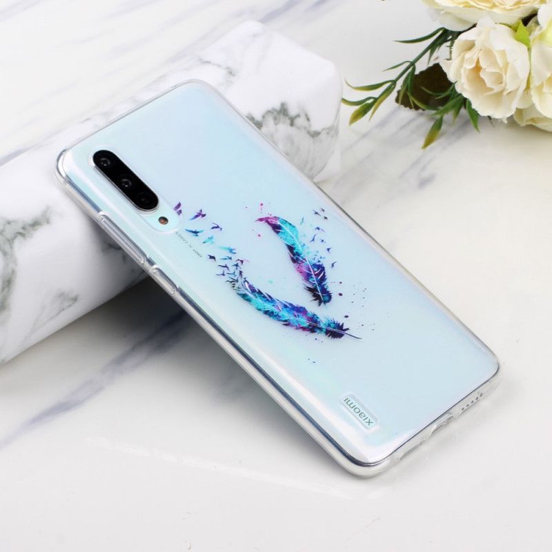 Deksel Xiaomi Mi 9 Lite Mobildeksel Gjennomsiktige Fjær