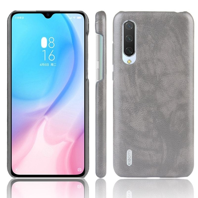 Deksel Xiaomi Mi 9 Lite Svart Lychee Imitert Lær