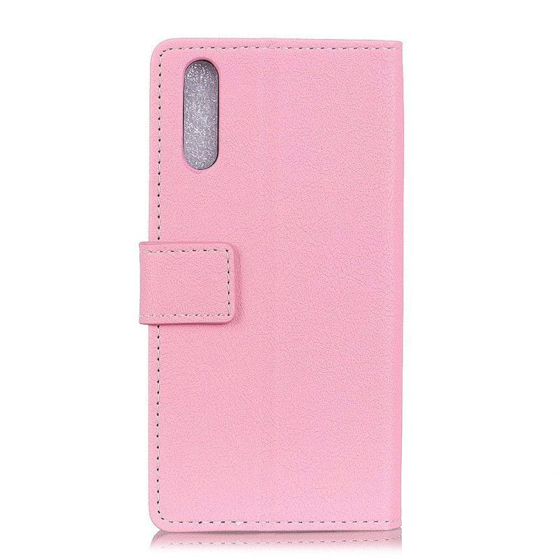 Folio Deksel for Xiaomi Mi 9 Lite Svart Skinneffekt