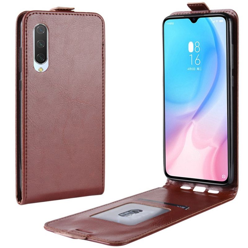 Folio Deksel Xiaomi Mi 9 Lite Svart Sammenleggbar Skinneffekt