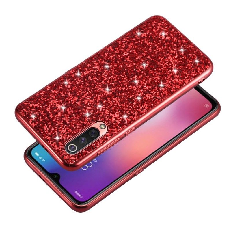 Deksel for Xiaomi Mi 9 Rød Jeg Er Glitter