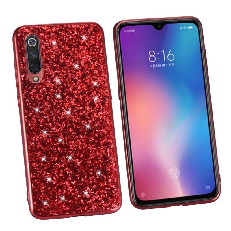 Deksel for Xiaomi Mi 9 Rød Jeg Er Glitter