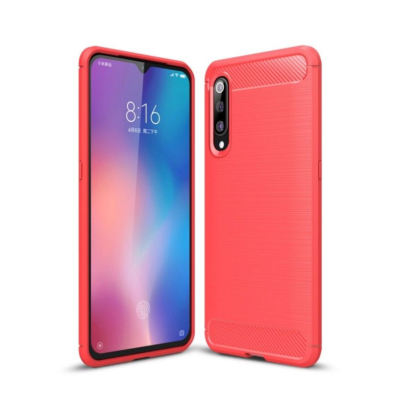 Deksel Xiaomi Mi 9 Svart Børstet Karbonfiber